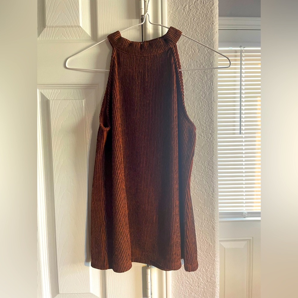 Never worn rust brown/orange Anne Taylor shirt XSP